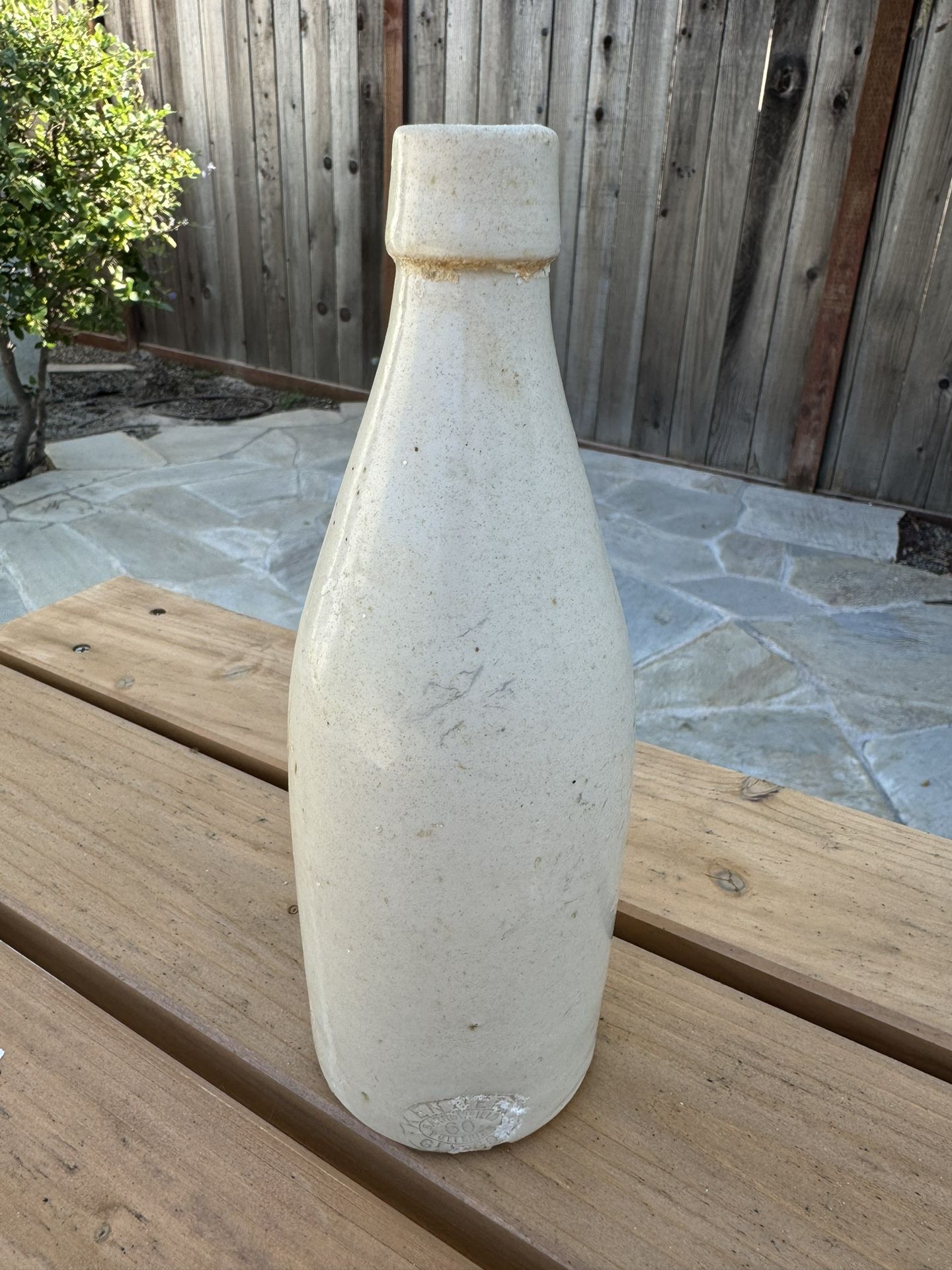 Antique ceramic bottle