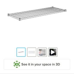 Metal Bakers Rack Shelf Chrome 