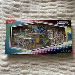 Pokemon Prismatic Evolutions Lucario ex & Tyranitar ex Premium Collection (Sam's Club Exclusive)
