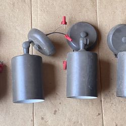 Vintage Light Lamps Fixture Set Of 4