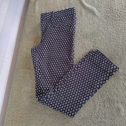 Gap Cropped Ankle Pants - Black with White Diamonds - Size 4R