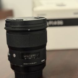 Sigma 24mm F1.4 DG Art Lens
