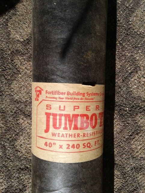 Super Jumbo Tex 40" x 240 sq ft weather resistive barrier
