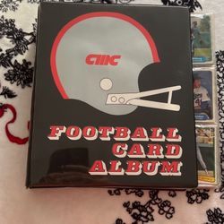 Football and Baseball cards album. Different cards in album, baseball, football, 324 cards.