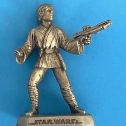 VINTAGE STAR WARS LUKE SKYWALKER RAWCLIFFE PEWTER FIGURE 1994 (2.5")