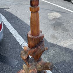 Wood Carving Of A Lighthouse 