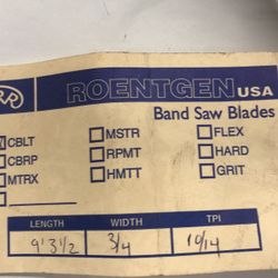 Band Saw Blades