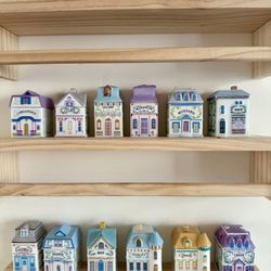 18 Lenox Spice Village Spice Jars 