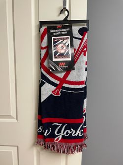 New York Yankees 100th Anniversary Blanket / Throw, NWT, 48” x 60”