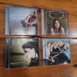 Set Of 4 CDs ~ Rebecca St. James, Nichole Nordeman, Bethany Dillon, Point Of Grace