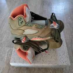 Jordan 5 retro olive green size 8
