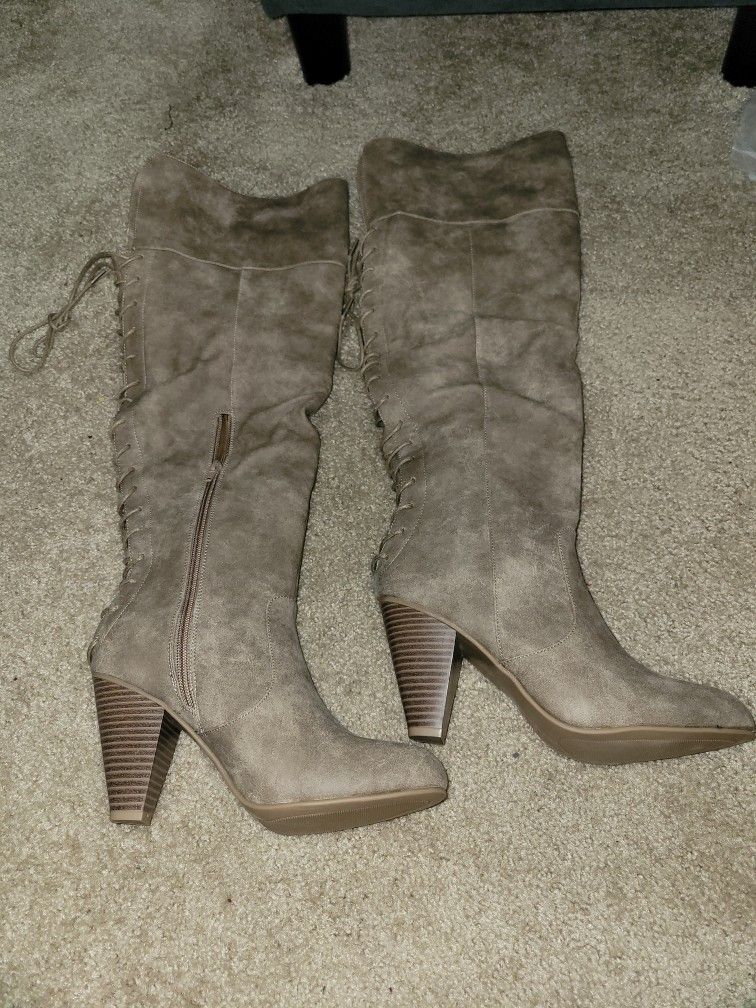 JustFab Mildred Heeled Boot Brand New