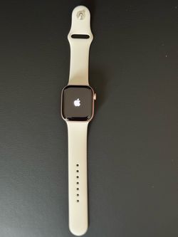 Apple Watch Series 10 GPS + Cellular, 42mm Rose Gold Aluminum Case with Light Blush Sport Band. Like New. Open Box