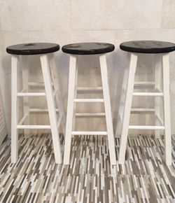 3 farmhouse stools...