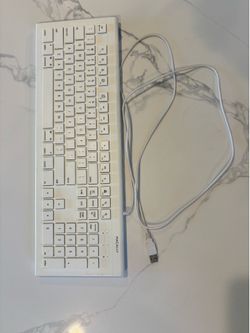 White keyboard