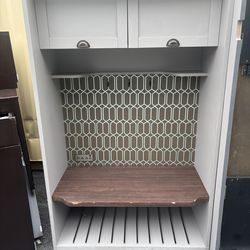 TV stand with cabinets and ports