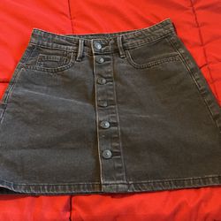black jean skirt size 000 from american eagle