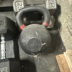 Kettle Bell 70 Pounds And 50 Pound 