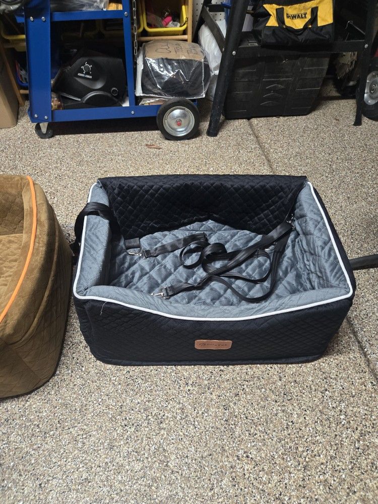Dog Bed For Your Car With Straps To Secure It