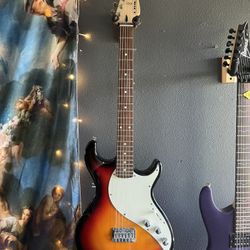 Line 6 Variax 300 Sunburst Electric Guitar With Fender Amp