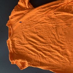 Orange polo shirt