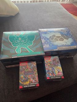 Etb twilight, stellar crown, and booster bundle of phantasmal flames and journey together
