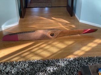 Wall Sculpture Wooden Airplane Propeller