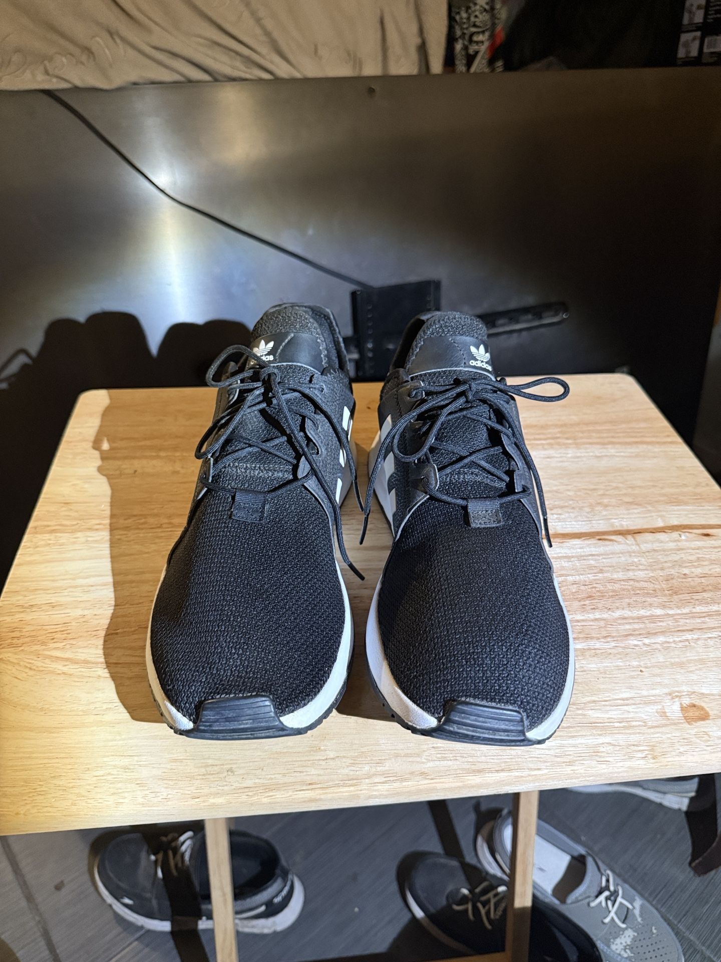 Adidas Men Black And White Running Shoes Sz 10