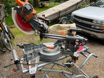 Rigid Bevel Compound miter saw with stand