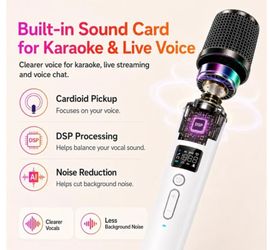 Online Karaoke Microphone w/Voice Changer