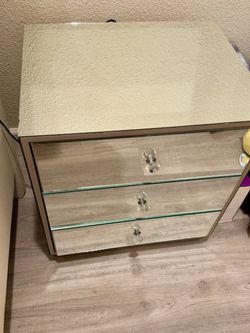 Two mirror nightstands