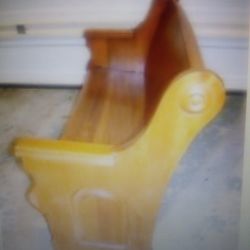 Oak Antque Church Pew
