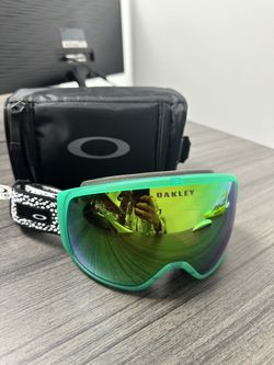 OAKLEY FLIGHT TRACKER M UNISEX GOGGLES - Black Habitat Prizm Snow jade Iridium - Jet Ski, Skiing, Snowboard
