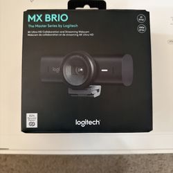 New Logitech - MX Brio Ultra HD 4K Video Webcam - Black