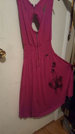 Pink dress with rose