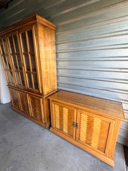Three-piece hutch and buffet