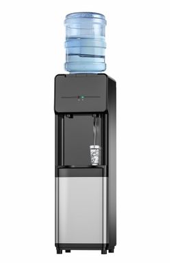 Euhomy Hot & Cold Water Dispenser, Top Loading Water Dispenser for 3 or 5 Gallon Bottles, Top Loading Hot & Cold Water Dispensor with Child Safety Loc