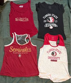 Florida State Seminoles Women's Tops Bundle of 4, size Large