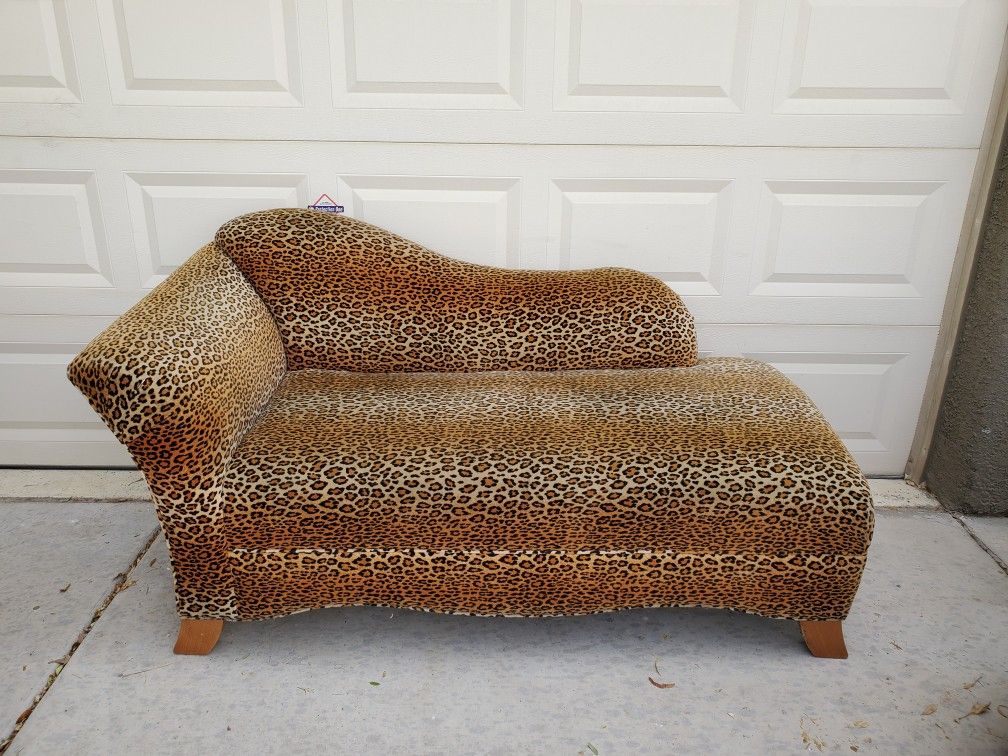 Sexy Leopard Chaise Lounge Sofa Couch Love Seat