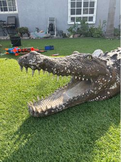 Crocodile statue