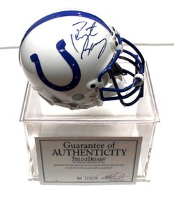Riddell Colts Peyton Manning Autographed Mini Helmet