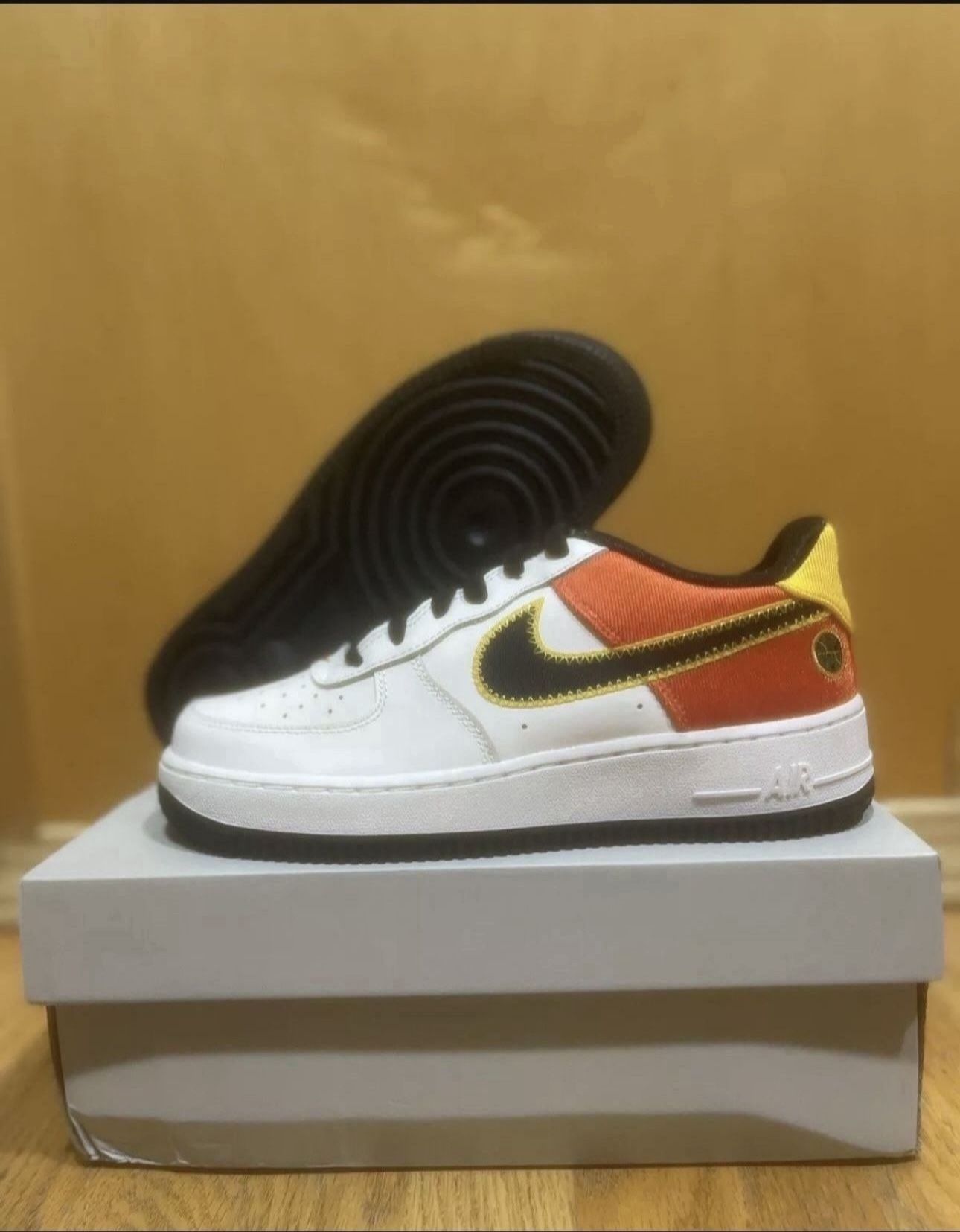 Nike Air Force 1 LV8 1 GS Raygun White DD9530-100 Size 6Y/7.5 Womens Brand New