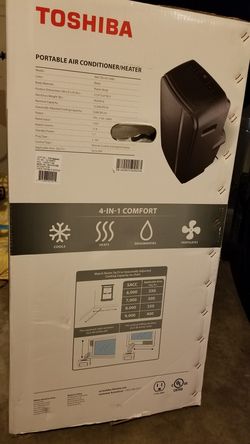Brand New) Toshiba Portable Air Conditioner w/ Heat pump -13,500 BTU/h,  Upto 20' x 20' Lg Room, with Remote( Model # RAC-PD1411HRU) for Sale in  Bellevue, WA - OfferUp
