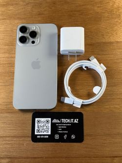 📱 iPhone 15 Pro Max | 256GB | White Titanium | Unlocked (Any Carrier)