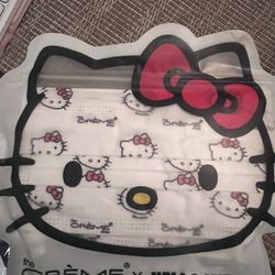 Hello Kitty White Face Cloth Mask 