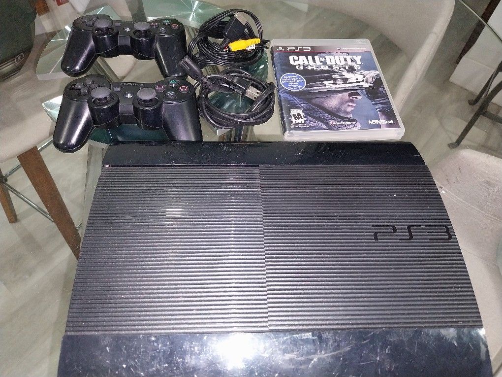 Sony Playstation 3 Super Slim 250GB Game Console System Bundle PS3 1 Games
