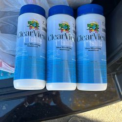 Clear View  1” Tablets For Spa.