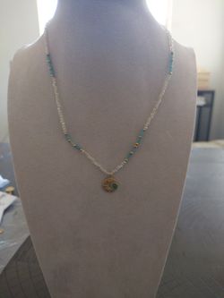 Brand new multi charms natural stone beads necklace