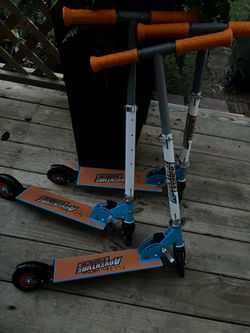 Three  Aventur scooters