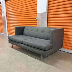 CB2 Avec 66” Turquoise LoveSeat Sofa Couch | FREE DELIVERY | NYC🚛